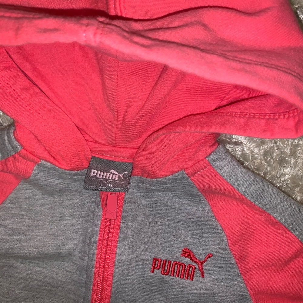 Pink & grey puma jumpsuit - Picture 2 of 2